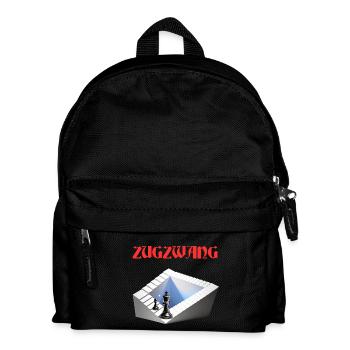 ZUGZWANG, Echecs, stratégie et art optique - Sac à dos Enfant - noir - Devant