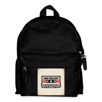 Cassette avec inscription - Sac à dos Enfant - noir - Devant