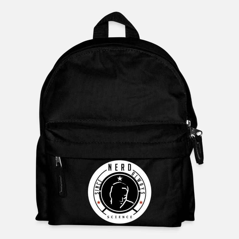 Nerd Science Logo T-Shirt - Kids' Backpack - black