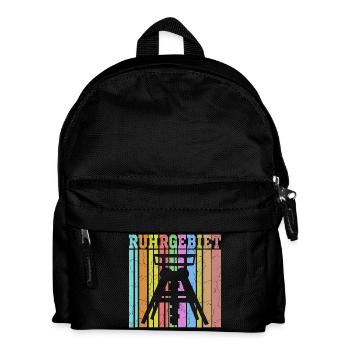 zeche ruhrgebiet - Kinder Rucksack - Schwarz - Vorne