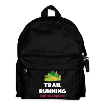 Trailrunning – Laufen, um die Welt zu erkunden - Kinder Rucksack - Schwarz - Vorne