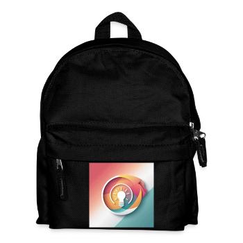 Illustration de créativité abstraite - Sac à dos Enfant - noir - Devant