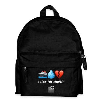 Emotionales Jojo- und Eisberg-Motiv - Kinder Rucksack - Schwarz - Vorne