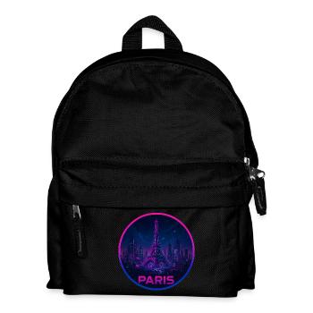 Paris Souvenir Cyberpunk - Kids' Backpack - black - Front
