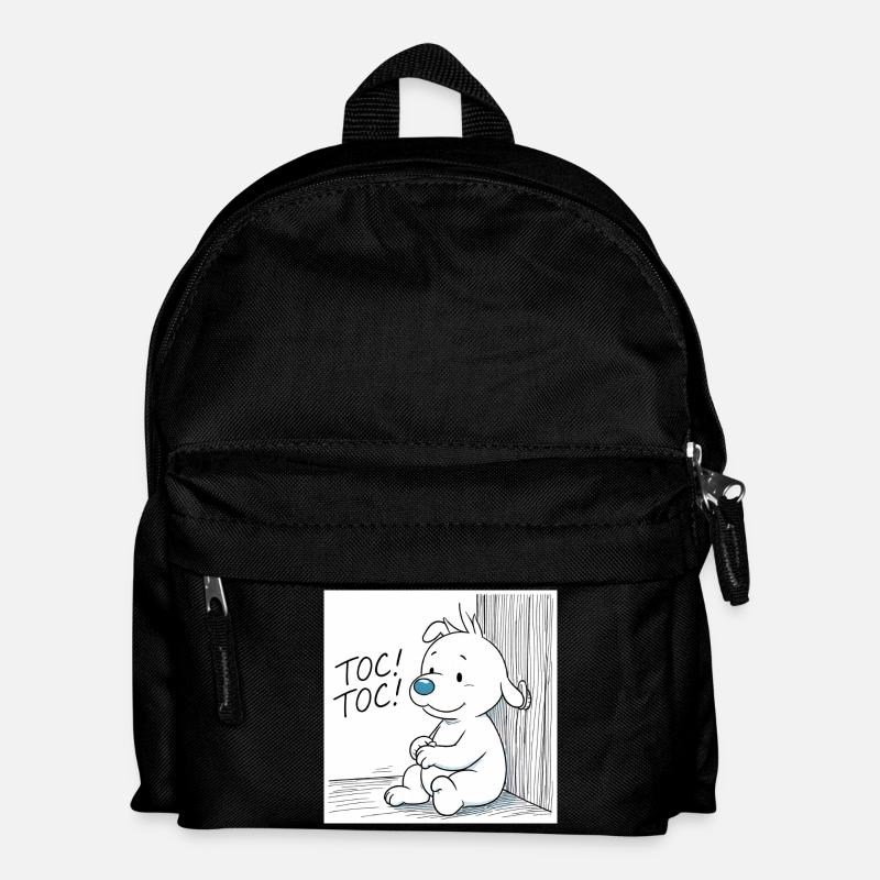 Idéfix Frappe Toc Toc Toc - Kinder Rucksack - Schwarz