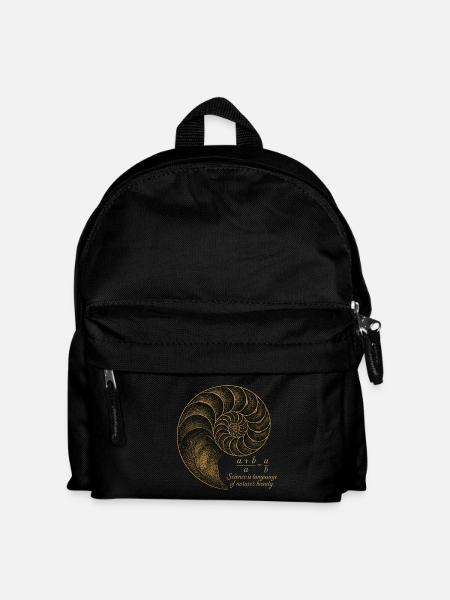 Golden Ratio of Fibonacci - Kids' Backpack - black