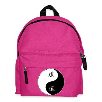 Symbole Yin Yang avec des caractères chinois - Sac à dos Enfant - fuchsia - Devant