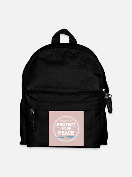Peace protection - Kids' Backpack - black