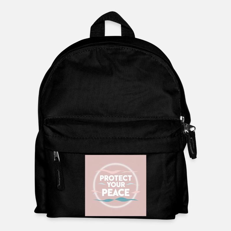 Schutz des Friedens - Kinder Rucksack - Schwarz