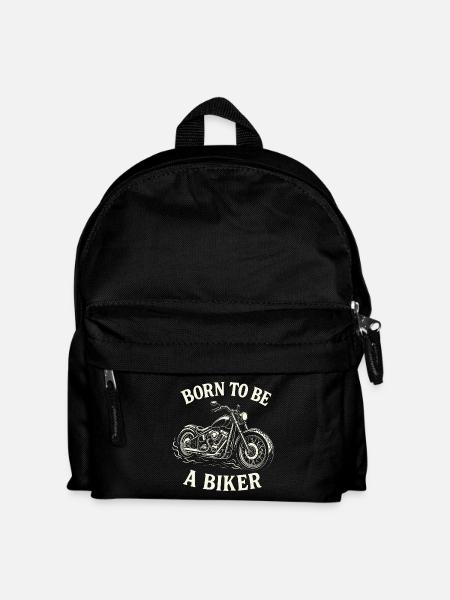 Born To Be A Biker Motorrad - Kinder Rucksack - Schwarz