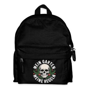 Mein Garten, meine Regeln - Kinder Rucksack - Schwarz - Vorne
