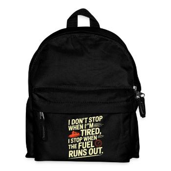 Funny Jetski Fuel Runs Out  - Kinder Rucksack - Schwarz - Vorne