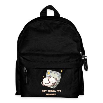 Not today, it's Monday design for Monday grouches - Kids' Backpack - black - Front