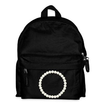 Elegant Pearl Beaded Bracelet Design - Kids' Backpack - black - Front
