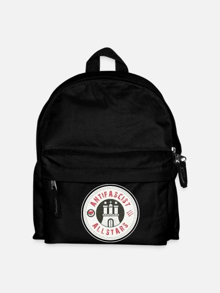 Antifascist Allstars – Hamburg zeigt Haltung - Kinder Rucksack - Schwarz