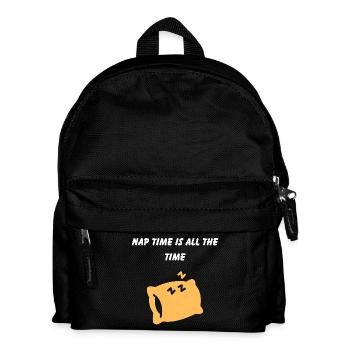 Creative Quote About Nap and Rest - Kids' Backpack - black - Front