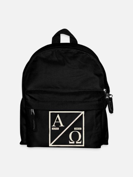 Signe chrétien Alpha Oméga de votre foi - Sac à dos Enfant - noir