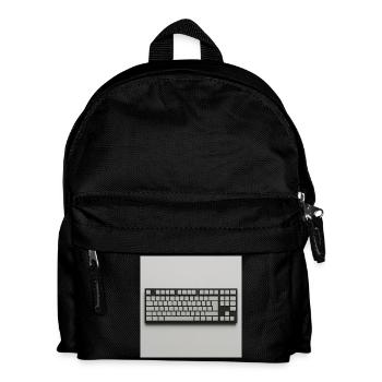 Minimalist Keyboard - Kids' Backpack - black - Front