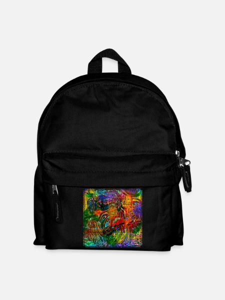 Words & Birds V2 - Kids' Backpack - black