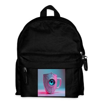 Römischer Hitzeschild - Kinder Rucksack - Schwarz - Vorne