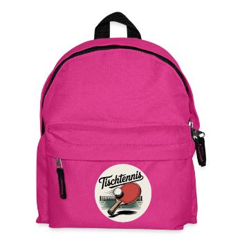 Raquette de tennis de table rétro - Sac à dos Enfant - fuchsia - Devant
