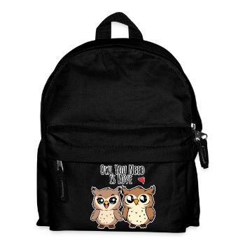 Cute Owl Lovers - Owl you need is LOVE - Kids' Backpack - black - Front