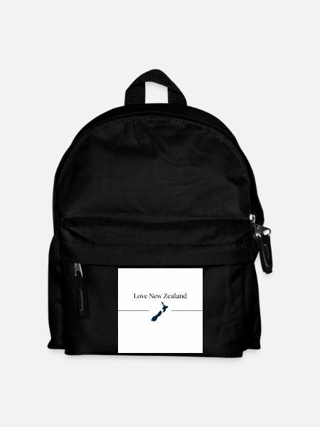 Love New Zealand Silhouette - Kids' Backpack - black