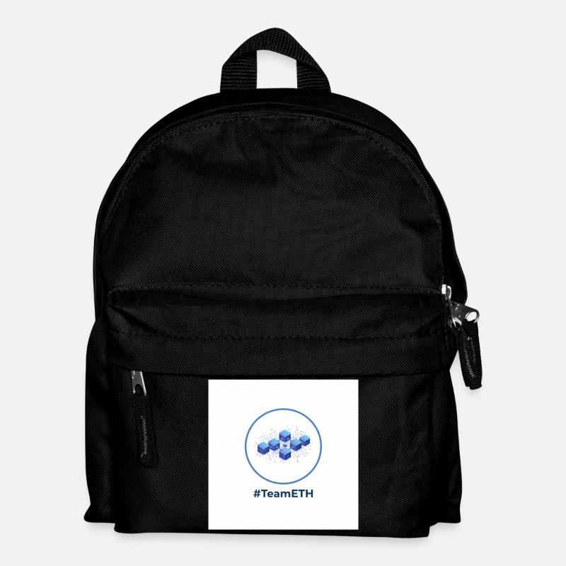 TeamETH Knoten Netzwerk - Kinder Rucksack - Schwarz