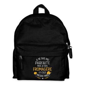 I'm not perfect but I'm a cheesemaker - Kids' Backpack - black - Front