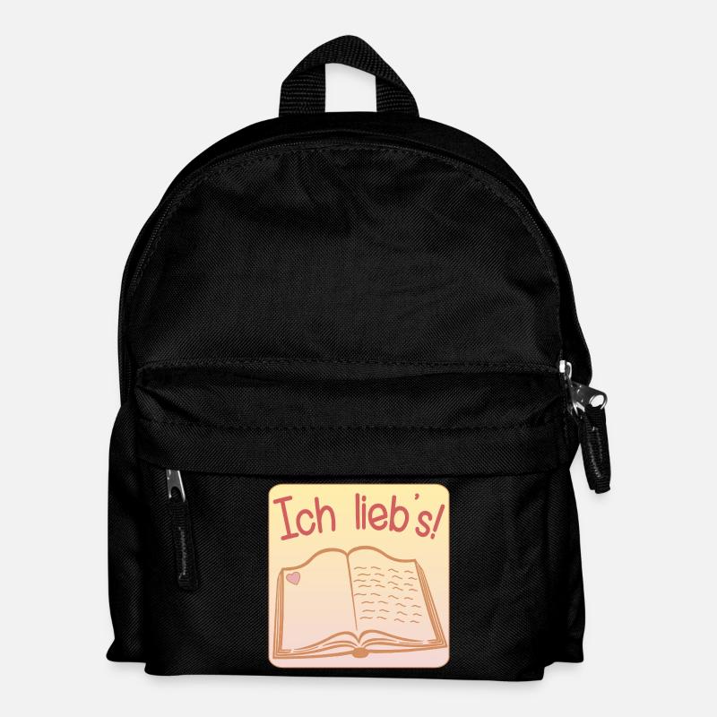 HOBBY BÜCHER LESEN LIEBEN BUCH - Kinder Rucksack - Schwarz