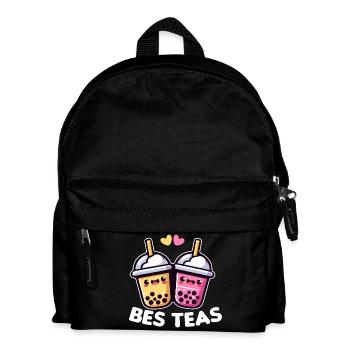 Adorable Bubble Tea Duos - Kids' Backpack - black - Front