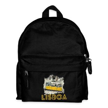 Lisbonne typique funiculaire de Bica illustration - Sac à dos Enfant - noir - Devant