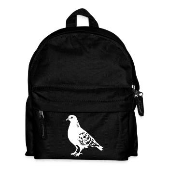Dessin de colombe - Sac à dos Enfant - noir - Devant