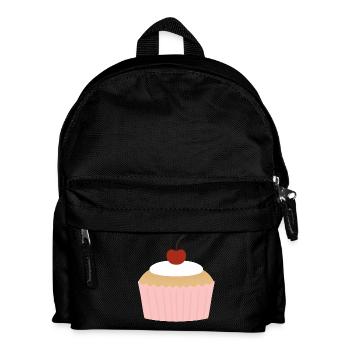 Cupcake pastel à la cerise - Sac à dos Enfant - noir - Devant