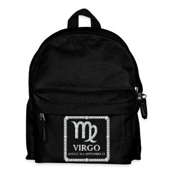 Sternzeichen Jungfrau - Kinder Rucksack - Schwarz - Vorne