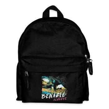 Grotte de Benagil Algarve illustration colorée - Sac à dos Enfant - noir - Devant