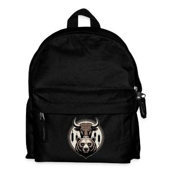 Bull & Bear Trading Bougies Motif Boursier - Sac à dos Enfant - noir - Devant