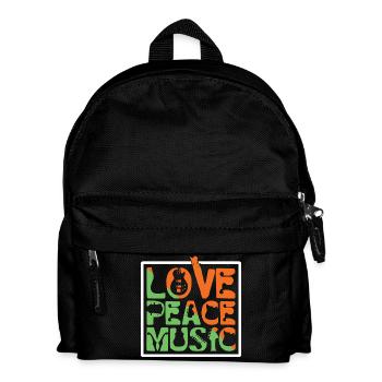 Love Peace Music - Kids' Backpack - black - Front