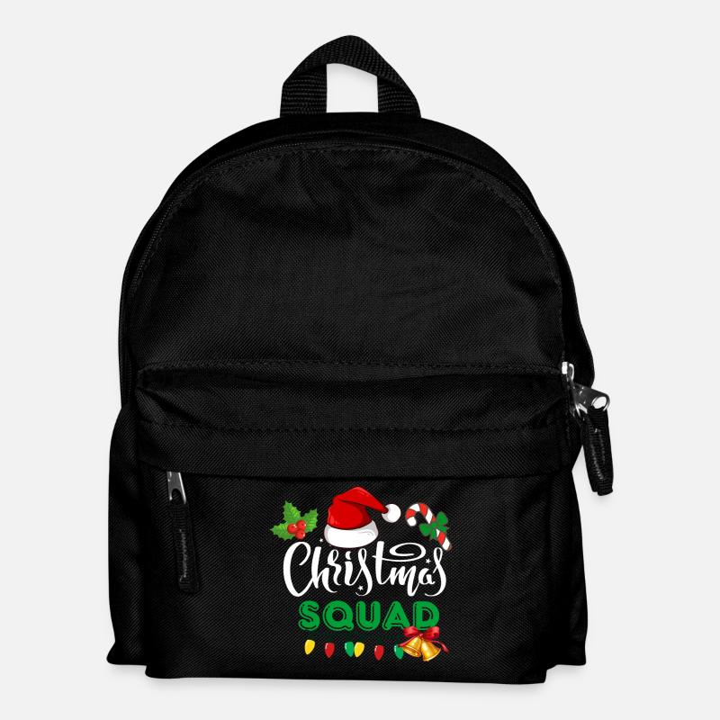 christmas squad, marry christmas - Kids' Backpack - black
