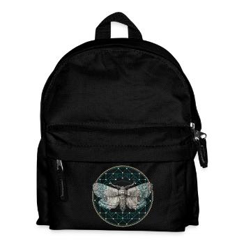 Moth Sacred Geometry - Kids' Backpack - black - Front
