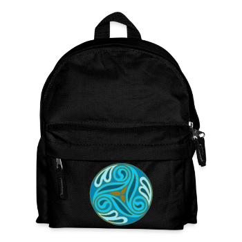 Sphère celte Bleue - Sac à dos Enfant - noir - Devant