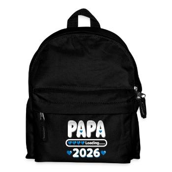 2026 Papa Loading – Cadeau pour le futur père - Sac à dos Enfant - noir - Devant