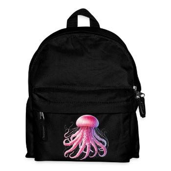 Qualle Meerestiere Karneval Tentakeln Feuerqualle - Kinder Rucksack - Schwarz - Vorne