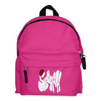 Savage „SEBRAH“ Graffiti Schrift Marmor - Kinder Rucksack - Fuchsia - Vorne