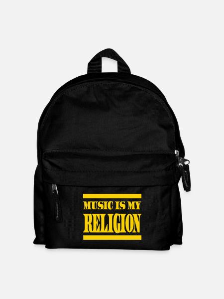 Music Is My Religion - Special edition - Kids' Backpack - black