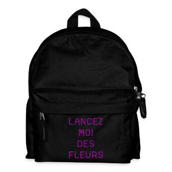 THROW FLOWERS AT ME! - Kids' Backpack - black - Front