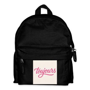 Toujours Pink Script - Kinder Rucksack - Schwarz - Vorne