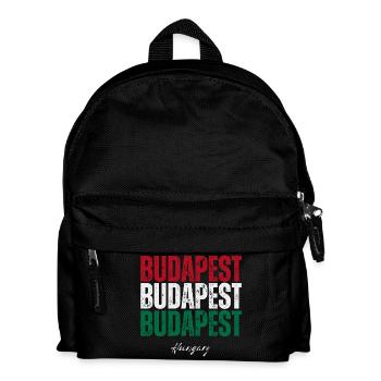 Budapest, Hungary, Hungarian pride - Kids' Backpack - black - Front