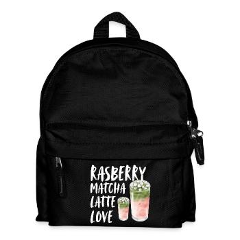 Framboise Matcha Latte Love Saying Café Caffee - Sac à dos Enfant - noir - Devant