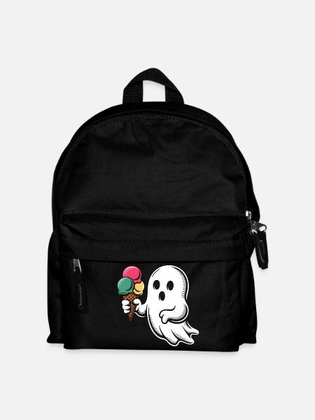 Geist mit Eiscreme Popart - Kinder Rucksack - Schwarz
